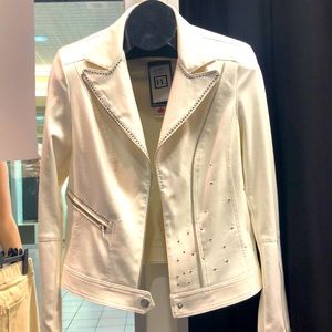 Frank Lyman Design White Studded Jacket